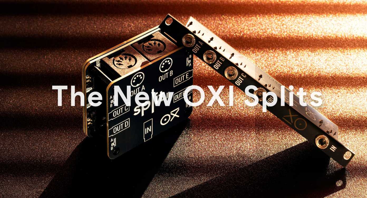 the new OXI splits for oxi one mk2 sequencer